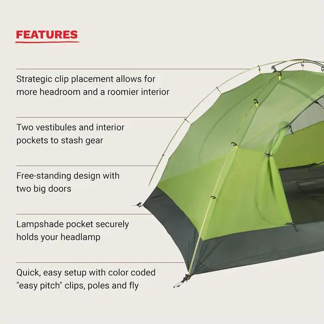 Alt view image 5 of 7 - MARMOT Crane Creek 2P/3P Camping and Backpacking Tents & Footprints