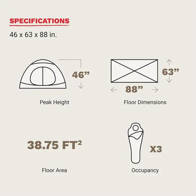 Alt view image 6 of 7 - MARMOT Crane Creek 2P/3P Camping and Backpacking Tents & Footprints