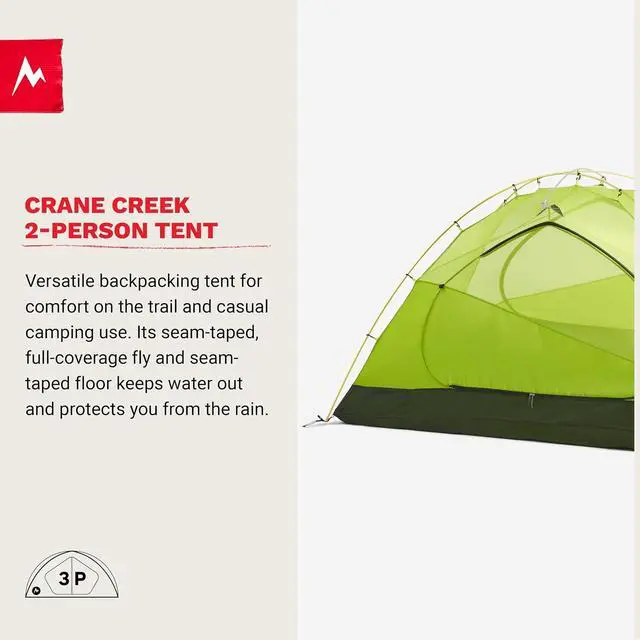Alt view image 4 of 7 - MARMOT Crane Creek 2P/3P Camping and Backpacking Tents & Footprints