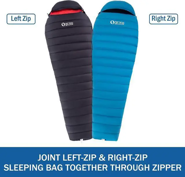 Alt view image 6 of 7 - Ultralight Down Sleeping Bag for Adults, 600 Fill Power Backpacking | Warm And Cold Weather, 600 Fill Power Down, Compact Carry, Hiking Camping Backpacking
