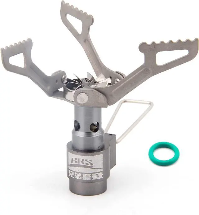 Main image of BRS Stove BRS 3000T Stove Titanium Ultralight Backpacking Stove Portable Propane Camping Stove Gas Burner Camp Stove only 26g with Extra O Ring