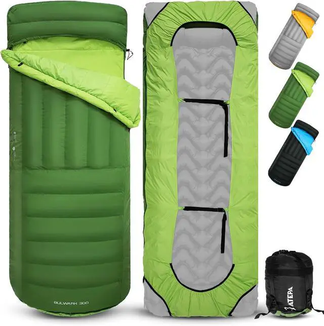 Main image of ATEPA Down Sleeping Bag for Adults, Recycled Ultralight 35°F 40°F 45°F 50°F 650FP / 700FP 3 Season Compact Sleeping Bags with Compression Sack for Backpacking Camping Hiking, Can Be Attached to Pad