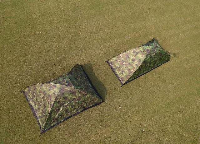 Alt view image 6 of 6 - Sutekus Camping Tent Lightweight Backpacking Tent Camouflage Outdoor Equipment for Camping Hiking Biking Trip Upgraded Large Space