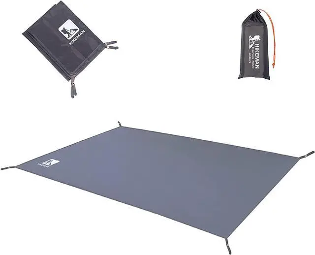 Main image of Hikeman Tent Footprint - Waterproof Camping Tarp, Heavy Duty Tent Floor Saver, Ultralight Ground Sheet Mat for Hiking, Backpacking, Hammock, Beach - Storage Bag Included(XXL-95x83)