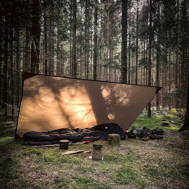 Alt view image 4 of 6 - Onewind Ultralight Tent Footprint, 4000mm Waterproof Silnylon Groundsheet | Lightweight Small Camping Tarp for Backpacking Hiking and Thru-Hiking, 98" *55"