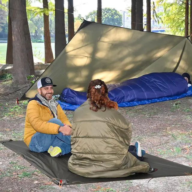 Alt view image 5 of 6 - Onewind Ultralight Tent Footprint, 4000mm Waterproof Silnylon Groundsheet | Lightweight Small Camping Tarp for Backpacking Hiking and Thru-Hiking, 98" *55"
