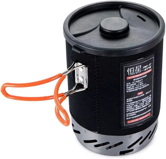 Alt view image 4 of 7 - Fire-Maple Fixed Star 1 Backpacking and Camping Stove System, Black 18oz | 30% Faster Boil with HX Base, Piezo Ignition, Safe & Durable, All-in-One Pot, Compatible with Most Canisters, Portable
