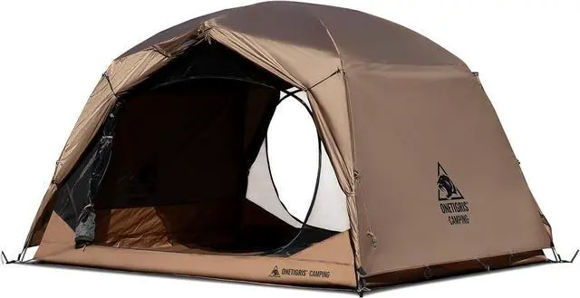 Main image of OneTigris JOVIAN 4 Person Camping Tent 3 Season Family Shelter Easy Setup Outdoor Backpacking with 2000mm Outer Rainfly, 5000mm Bottom & Waterproof Floor Mat