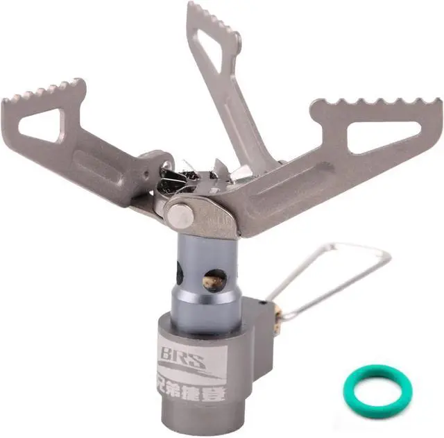 Main image of Ultralight Backpacking Stove Portable Pocket Stove Titanium Camping Gas Burner only 26g with 1 Extra Backup O-Ring