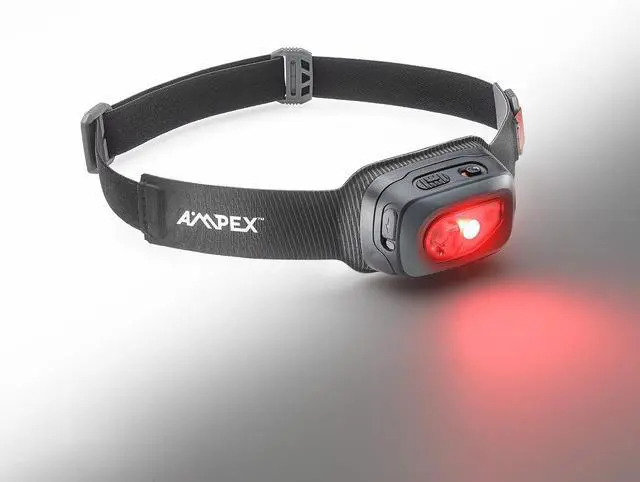 Alt view image 7 of 7 - Head Lamp - Comfortable, Waterproof Headlamp Rechargeable with Bright LED, 85h Runtime, Red Mode - Outdoor Use, Hiking, Backpacking - 300 Lumens