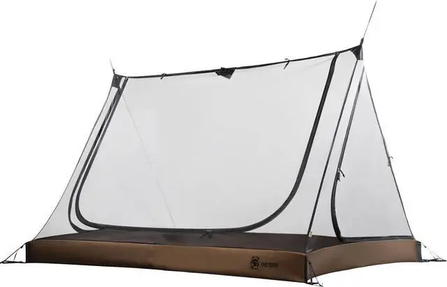 Main image of OneTigris 2 Person Mesh Tent, 3 Openings Screen Shelter with Waterproof Bathtub Floor for Outdoors Camping Lightweight Backpacking Thru-Hiking Travel Patio