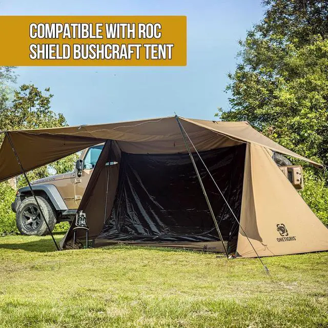 Alt view image 5 of 7 - OneTigris 2 Person Mesh Tent, 3 Openings Screen Shelter with Waterproof Bathtub Floor for Outdoors Camping Lightweight Backpacking Thru-Hiking Travel Patio