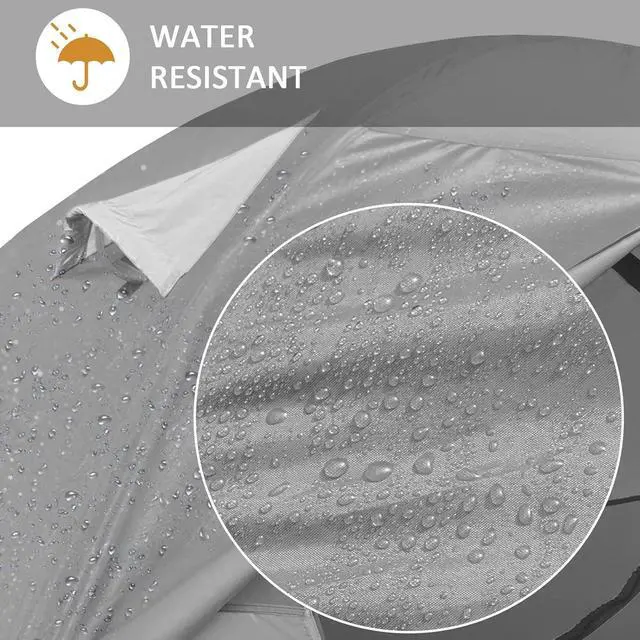 Alt view image 3 of 7 - Camping Tent 1/2 Person Tent Waterproof Two Doors Backpacking Tent Easy Setup Lightweight for Outdoor, Hiking Mountaineering Travel