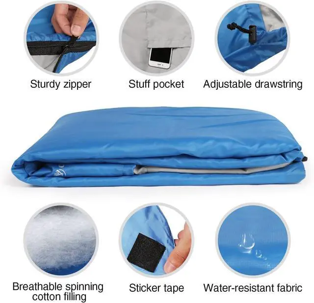 Alt view image 5 of 7 - REDCAMP Ultra Lightweight Sleeping Bag for Backpacking, Hiking, Comfort for Adults Warm Weather, with Compression Sack