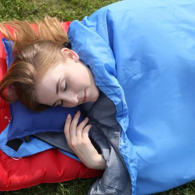 Alt view image 6 of 7 - REDCAMP Ultra Lightweight Sleeping Bag for Backpacking, Hiking, Comfort for Adults Warm Weather, with Compression Sack