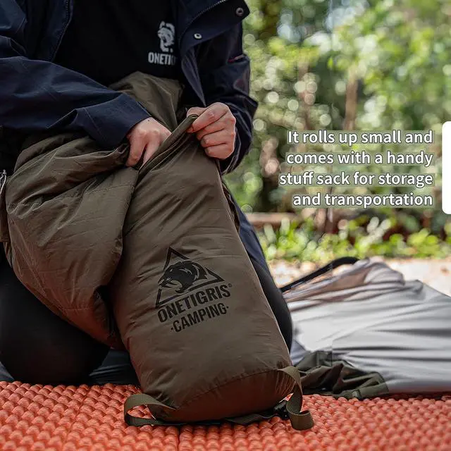 Alt view image 2 of 7 - OneTigris Bushcrafters Sleeping Bags, Mummy Sleeping Bag for Camping Hiking Backpacking, Survival Gear