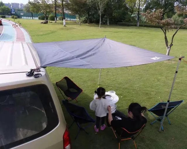 Alt view image 2 of 7 - Hikeman Tent Footprint - Waterproof Camping Tarp, Heavy Duty Tent Floor Saver, Ultralight Ground Sheet Mat for Hiking, Backpacking, Hammock, Beach - Storage Bag Included(XXL-95x83)