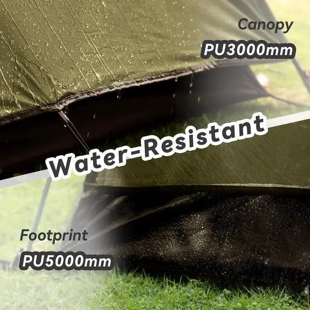 Alt view image 3 of 7 - Forceatt Camping Tent 2/3/4 Person, Professional Waterproof & Windproof Lightweight Backpacking Tent Suitable for Outdoor,Hiking,Camping, Mountaineering and Travel