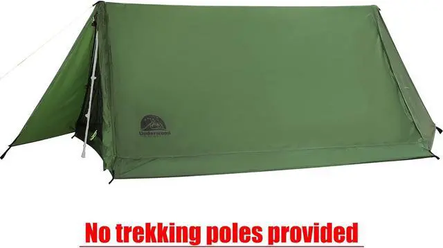 Alt view image 2 of 7 - 2 Person Trekking Pole Tent, Ultralight Camping Backpacking Tent (NO Poles) | A-Frame, Two Person Tent, Waterproof, Lightweight 3.2 lbs, 3-Season, Outdoor Hiking Tent for Scout, Poles NOT Included