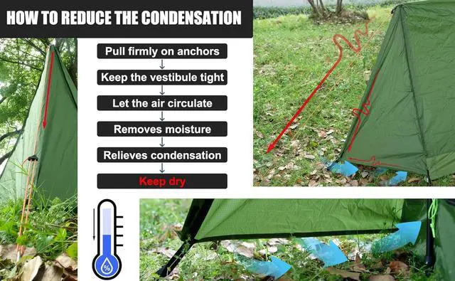 Alt view image 4 of 7 - 2 Person Trekking Pole Tent, Ultralight Camping Backpacking Tent (NO Poles) | A-Frame, Two Person Tent, Waterproof, Lightweight 3.2 lbs, 3-Season, Outdoor Hiking Tent for Scout, Poles NOT Included