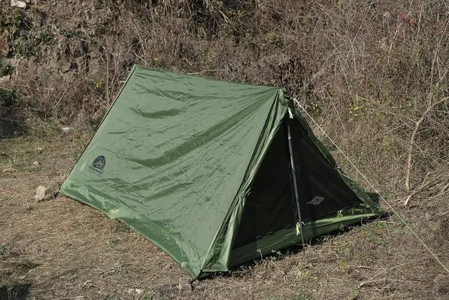 Alt view image 7 of 7 - 2 Person Trekking Pole Tent, Ultralight Camping Backpacking Tent (NO Poles) | A-Frame, Two Person Tent, Waterproof, Lightweight 3.2 lbs, 3-Season, Outdoor Hiking Tent for Scout, Poles NOT Included