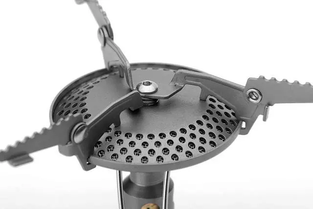 Alt view image 2 of 6 - Fire-Maple FMS-116T Portable Stove Ultra Light Titanium Backpacking Stove | Sturdy Wide Burner Fits Large Pots, Powerful 2300W Flame, Titanium Build at Just 48g, Folds Tiny with Case
