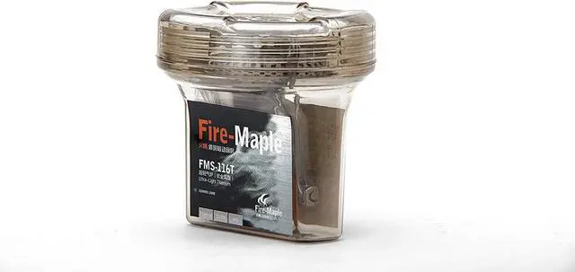 Alt view image 5 of 6 - Fire-Maple FMS-116T Portable Stove Ultra Light Titanium Backpacking Stove | Sturdy Wide Burner Fits Large Pots, Powerful 2300W Flame, Titanium Build at Just 48g, Folds Tiny with Case