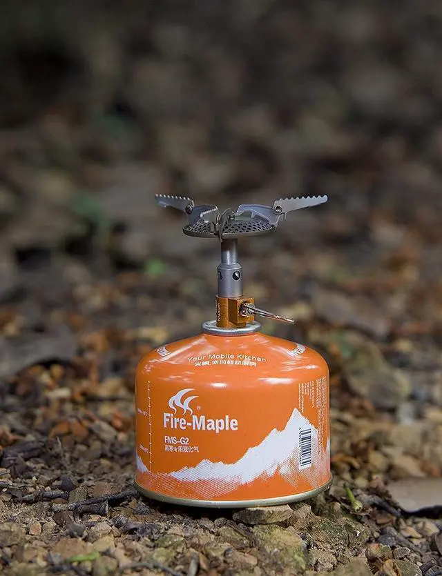 Alt view image 6 of 6 - Fire-Maple FMS-116T Portable Stove Ultra Light Titanium Backpacking Stove | Sturdy Wide Burner Fits Large Pots, Powerful 2300W Flame, Titanium Build at Just 48g, Folds Tiny with Case