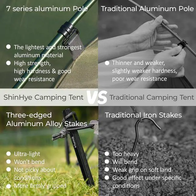 Alt view image 3 of 7 - 1/2 Person Backpacking Tent for 4 Season, Winter Ultralight Extreme Cold Weather Tents for Camping Easy Setup Waterproof Double Layer Tent for Family Outdoor Hiking Mountaineering