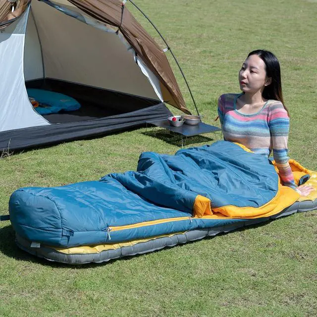 Alt view image 2 of 7 - 3M Thinsulate Insulation Mummy Sleeping Bag with Compression Sack Ultralight Compact Warm Washable for Adults Indoor Outdoor Backpacking Camping Hiking