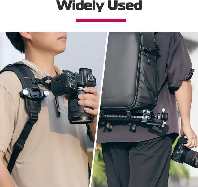 Alt view image 7 of 7 - ULANZI 22L Camera Backpack Professional Bag, Water-Resistant Camera Case | Photography Anti Theft Travel for Photographers DSLR Mirrorless Camera Lens Tripod Holder 16" Laptop Black