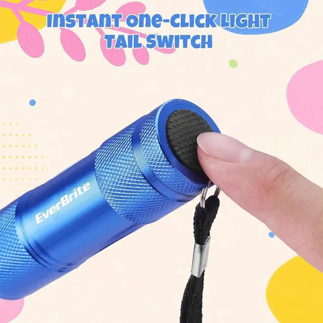 Alt view image 7 of 7 - EverBrite 18-Pack Mini LED Flashlight Set Portable Compact | Ideal for Hurricane Supplies Camping, Night Reading, Cycling, BBQ, Party, Backpacking,with Lanyard & 54 x AAA Batteries