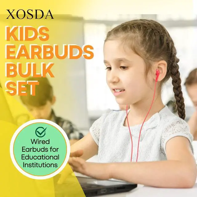 Alt view image 5 of 7 - Bulk Earbud Headphones 100 Pack Multi Colors Perfect for School Classroom Students Kids Children Gifts and Adults-Wholesale Disposable Earphones(Mixed Colors)