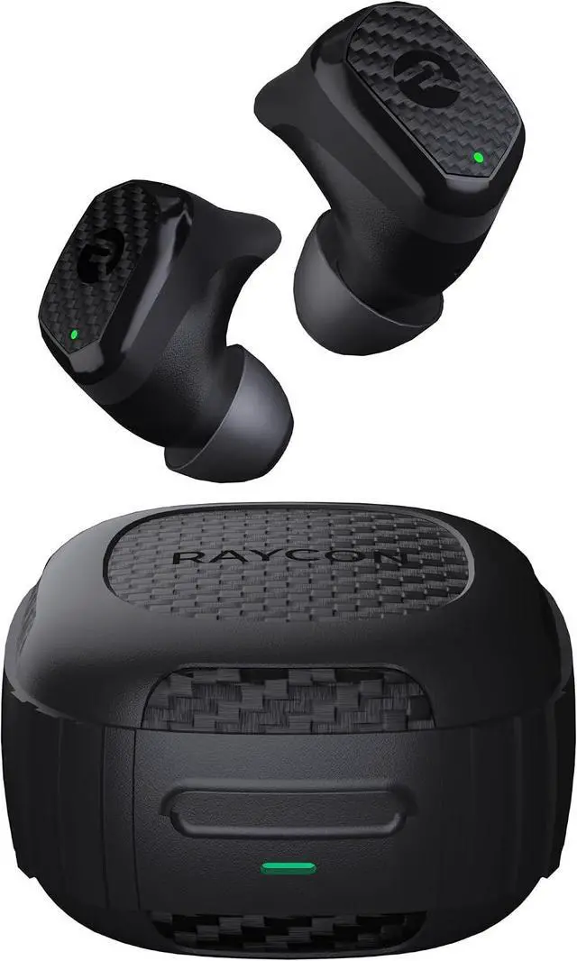 Main image of Raycon Impact Earbuds Military-Grade Impact Resistant, IP67 Bluetooth Earbuds with Stereo Sound, 90 Hours of Battery Life, Active Noise Cancellation (Black)