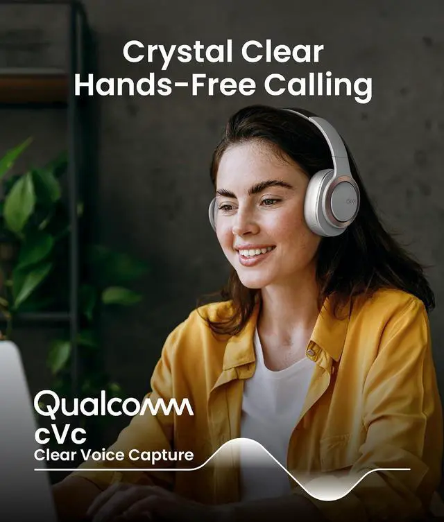 Alt view image 4 of 7 - Cleer Audio Enduro ANC Noise Canceling Headphones, Light Grey | Bluetooth Multipoint Connection, Over-the-Ear Design with Mic, Crystal Clear Hands-Free Calling, 60 Hours of Battery Life