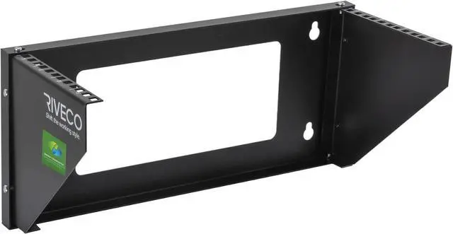 Main image of RIVECO 4U Wall Mount Rack for Network. Reinforced Heavy Load 66-99 LBS Small Server Racks Vertical & Horizontal Mounting for 19 inches IT & Studio Equipment.
