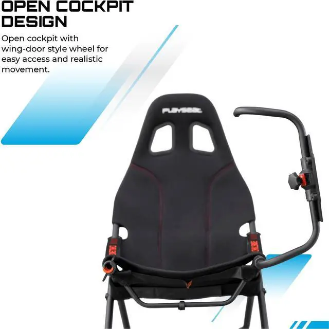 Alt view image 7 of 7 - PLAYSEAT Challenge Racing Simulator Cockpit | Foldable & Adjustable | for High Performance Sim Racing | Compact & Flexible | Supports All Steering Wheels & Pedals | for PC and Console