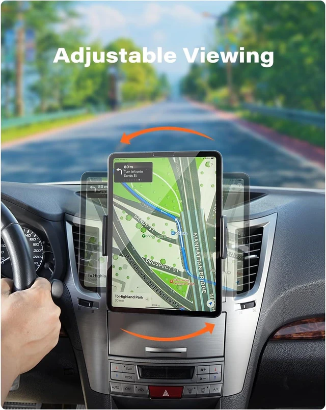Alt view image 4 of 7 - APPS2Car Sturdy CD Slot Tablet Car Mount Holder for 4.7-11" iPad iPhone