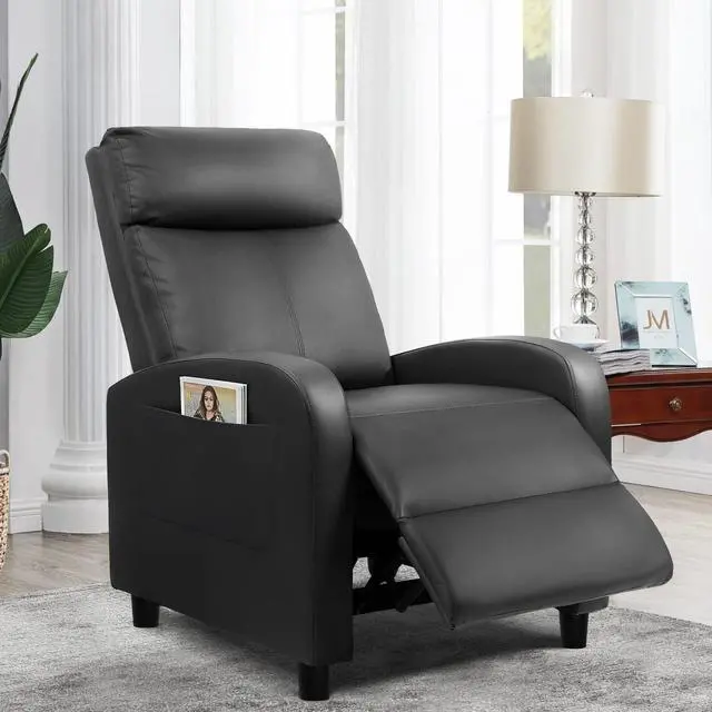 Alt view image 4 of 7 - Furniwell Massage Recliner Chair for Living Room PU Leather Reclining Chair