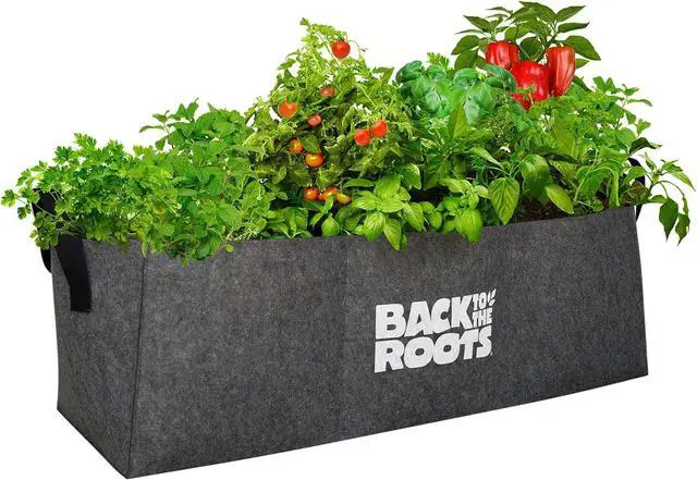 Main image of Back to the Roots Breathable Raised Bed (Provides More Oxygen to Roots), 3 Cu. Ft., No Assembly Needed, Reusable & Weatherproof