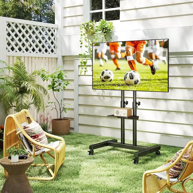 Alt view image 6 of 7 - TAVR Mobile TV Stand Rolling TV Cart Floor Stand with Mount for 32-83 Inch