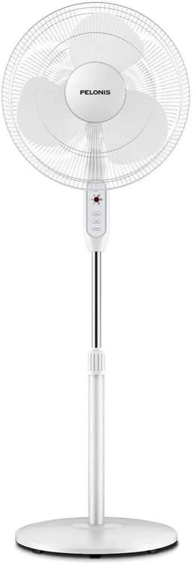 Main image of PELONIS 16" Adjustable Oscillating Pedestal Fan with Remote for Bedroom