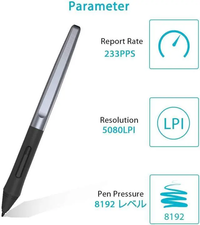 Alt view image 4 of 7 - HUION PW100 Battery-Free Stylus