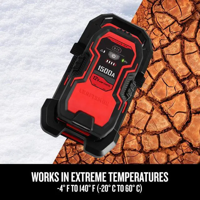 Alt view image 3 of 7 - CRAFTSMAN Portable Car Battery Jump Starter & Power Bank, 12V CMXCESM264