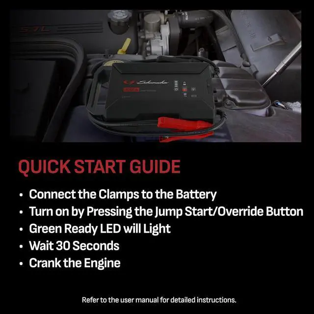 Alt view image 3 of 7 - Schumacher Electric Portable Car Battery Jump Starter & Power Bank SL1653
