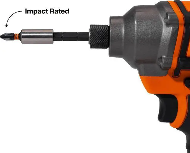 Alt view image 5 of 7 - Klein Tools 32308 Multi-bit Stubby Screwdriver, Impact Rated 8-in-1 Adjustable Magnetic Tool with Phillips, Slotted, Square and Nut Driver