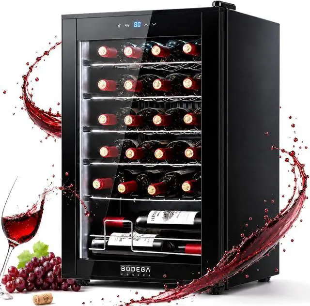 Main image of BODEGA COOLER 24 Bottle Wine Cooler, Wine Fridge for Office, Kitchen & Bar