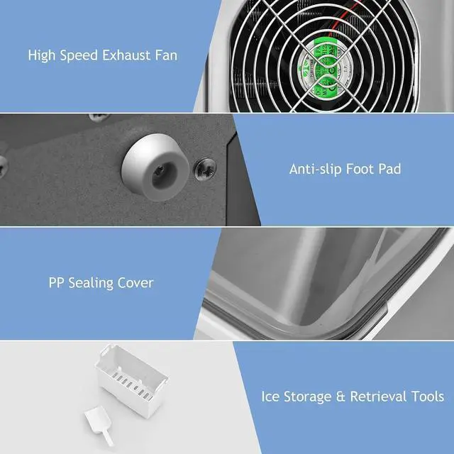 Alt view image 6 of 7 - ARLIME Countertop Ice Maker, Portable Self-Cleaning Ice Machine