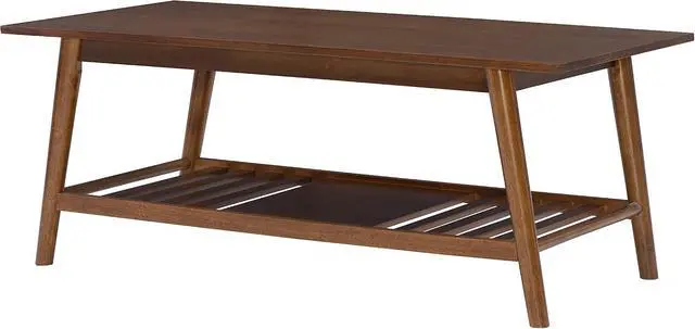 Alt view image 7 of 7 - Linon Mid Century Walnut Melissa Coffee Table