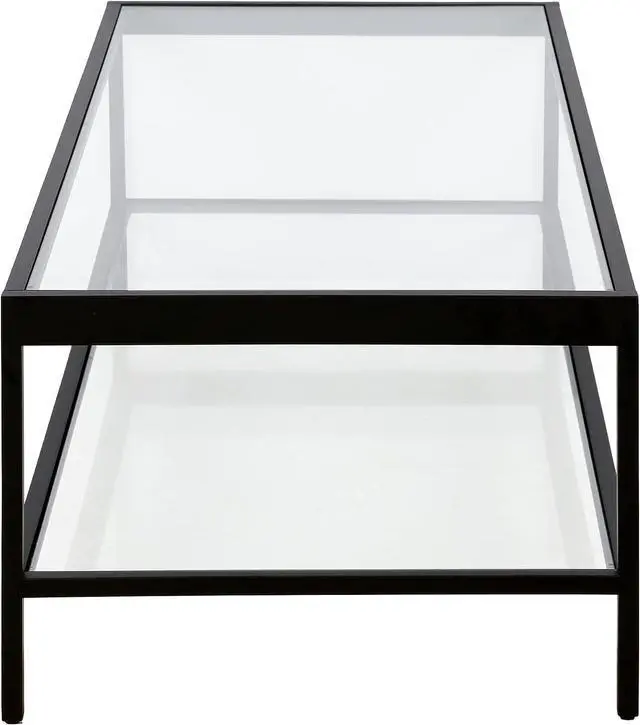 Alt view image 6 of 6 - Henn&Hart 54" Modern Coffee Table, Black